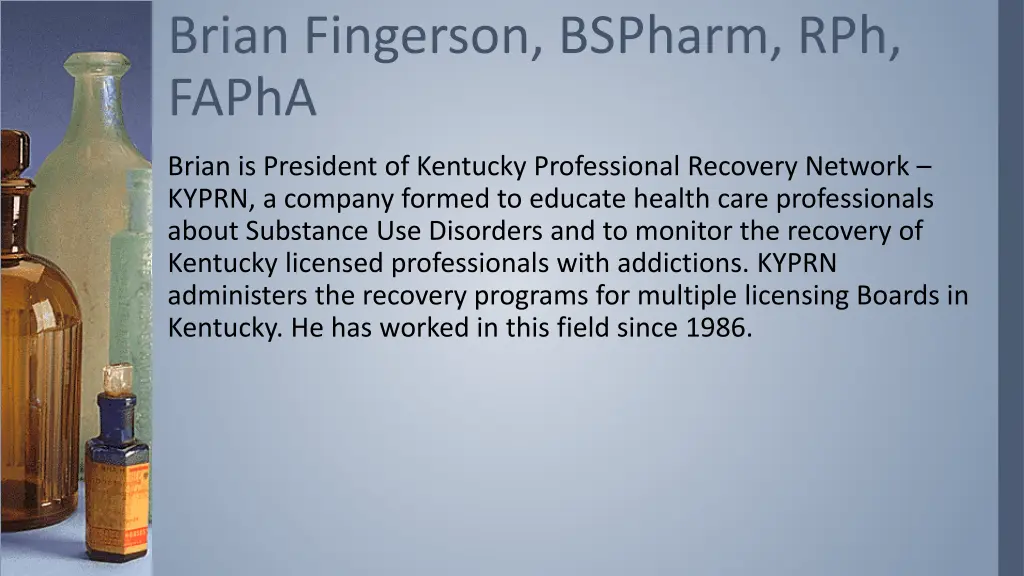 brian fingerson bspharm rph fapha