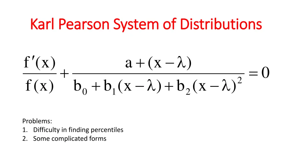 karl pearson system of distributions karl pearson