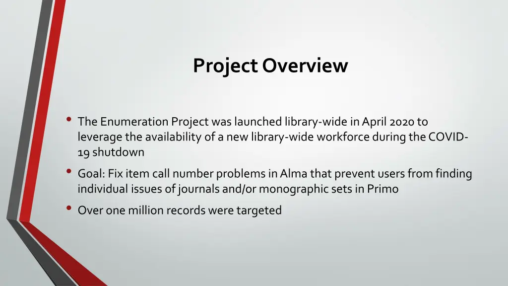 project overview