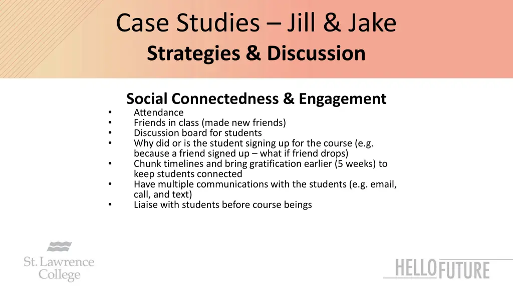 case studies jill jake strategies discussion 1