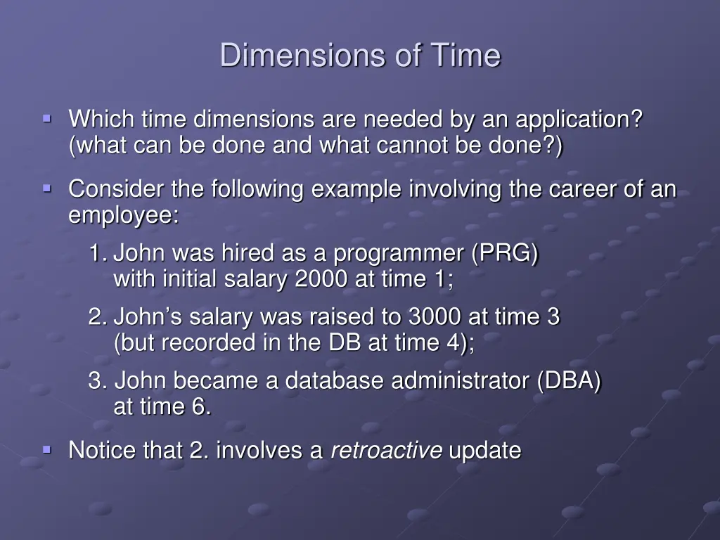 dimensions of time 1