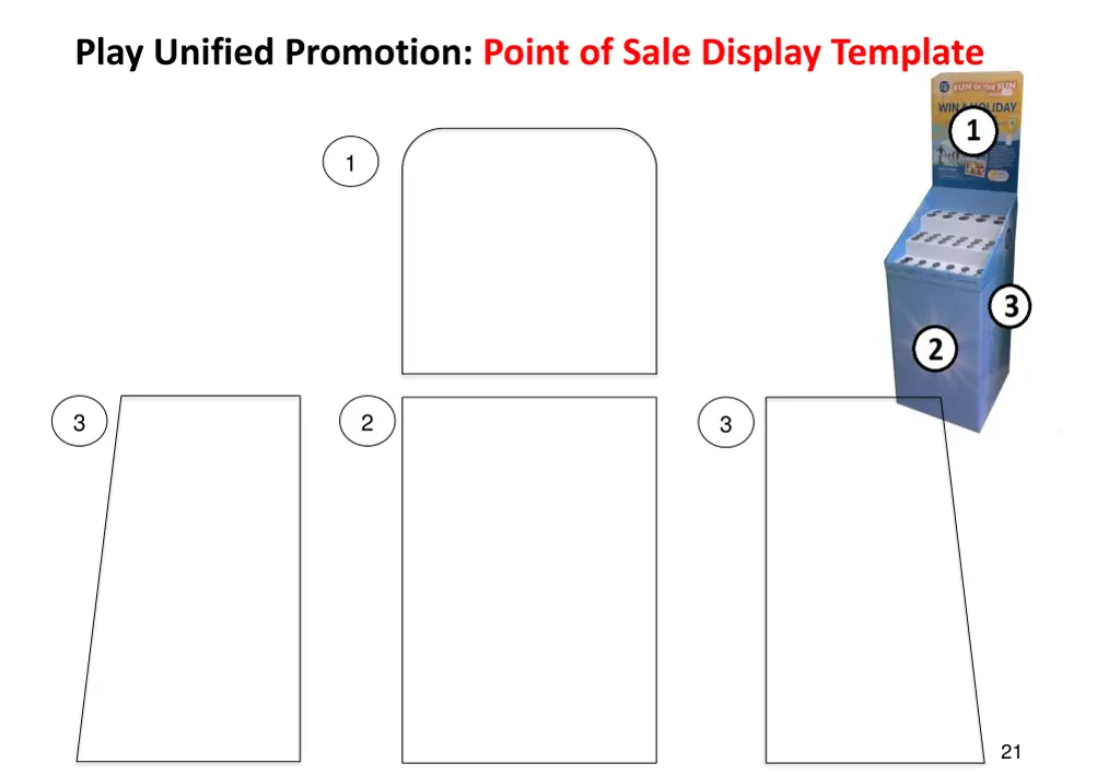 play unified promotion point of sale display