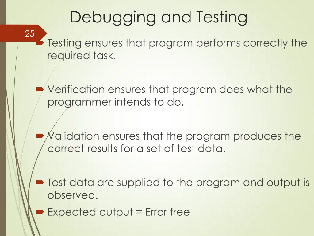 debugging and testing 1