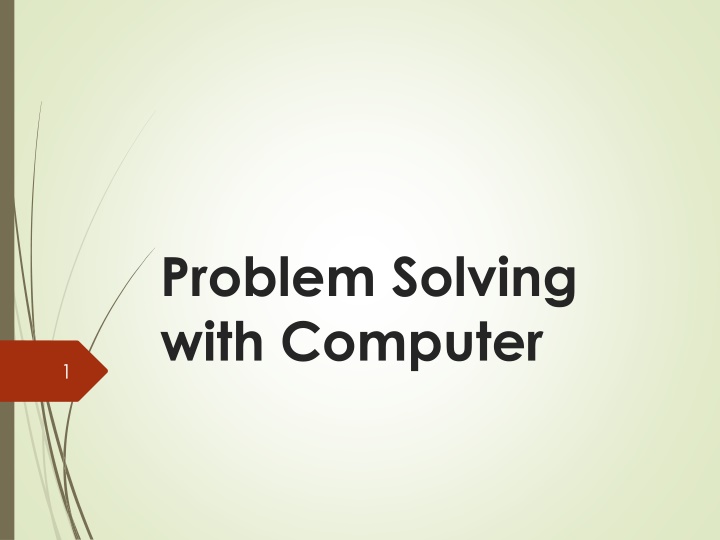 problem solving with computer