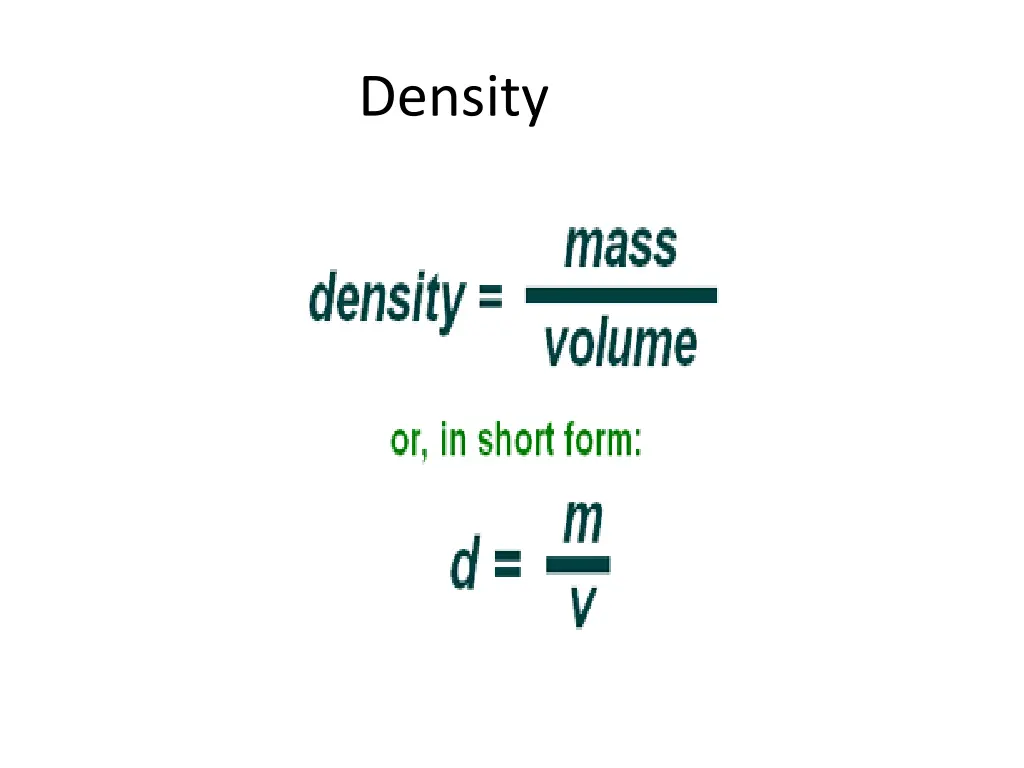 density