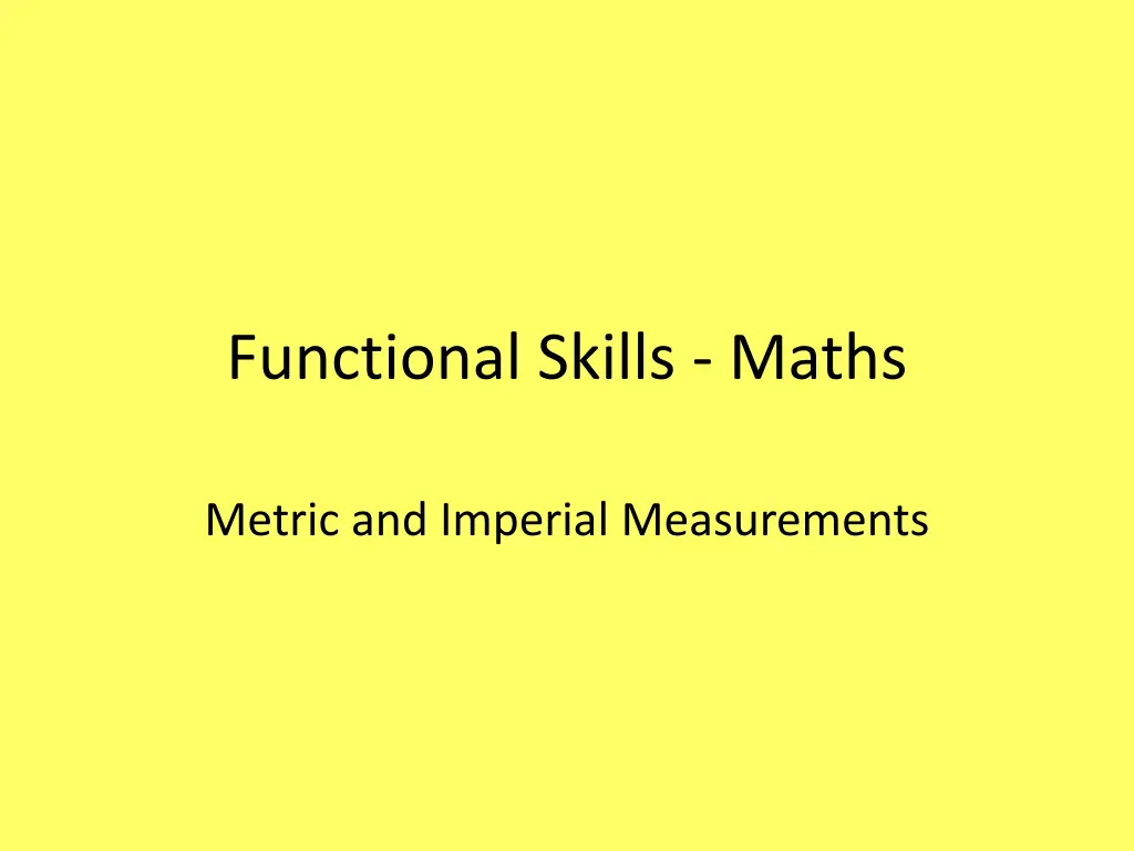 functional skills maths