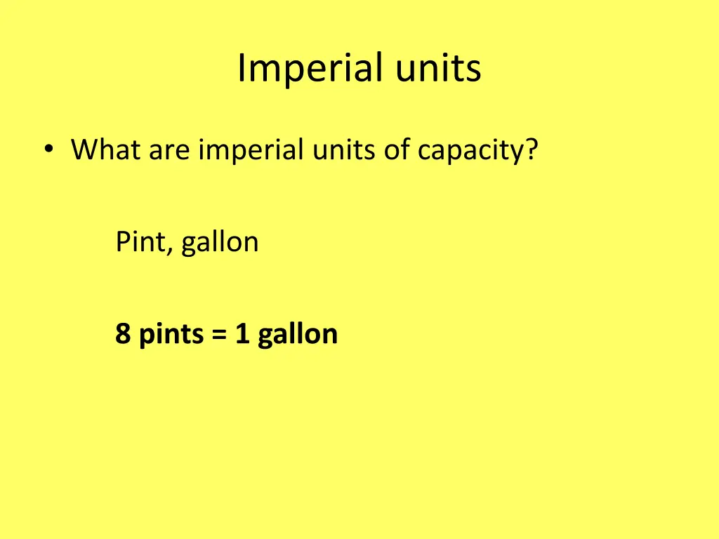 imperial units 2