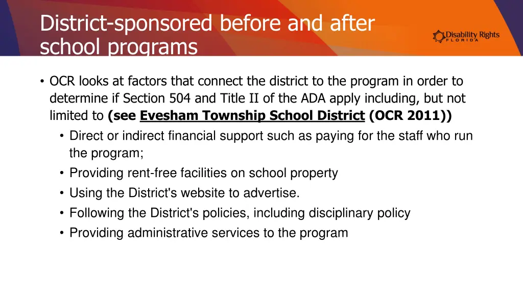 district sponsored before and after school