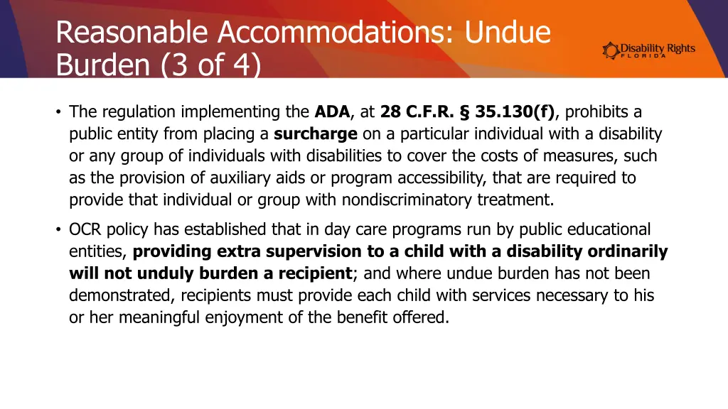 reasonable accommodations undue burden 3 of 4