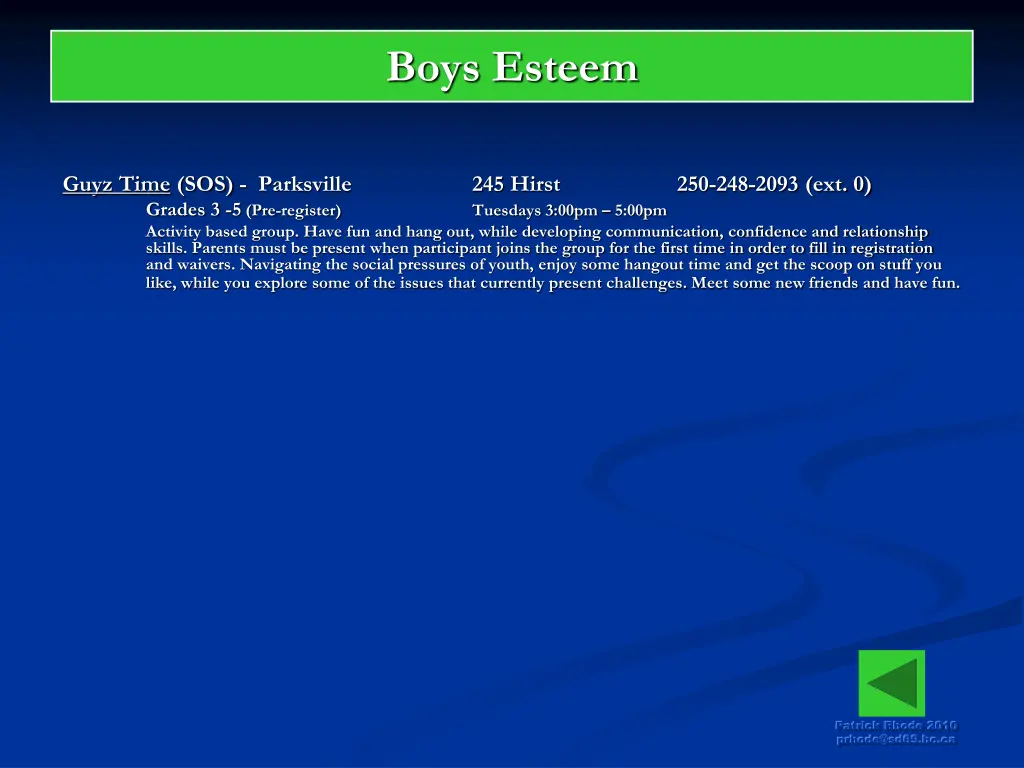 boys esteem