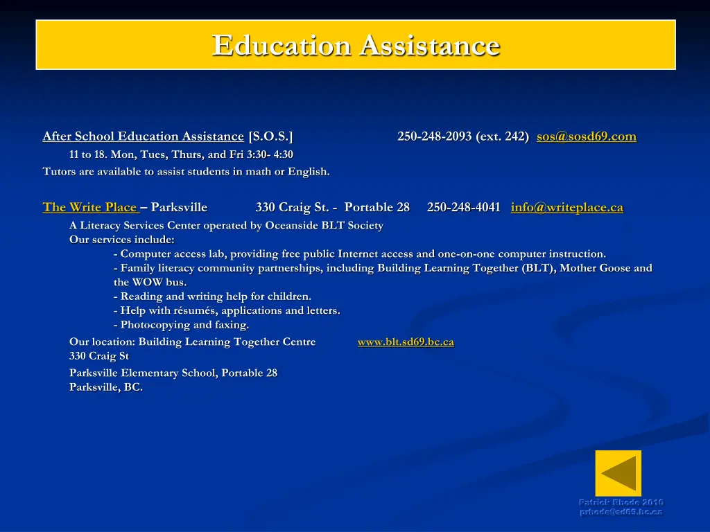 education assistance