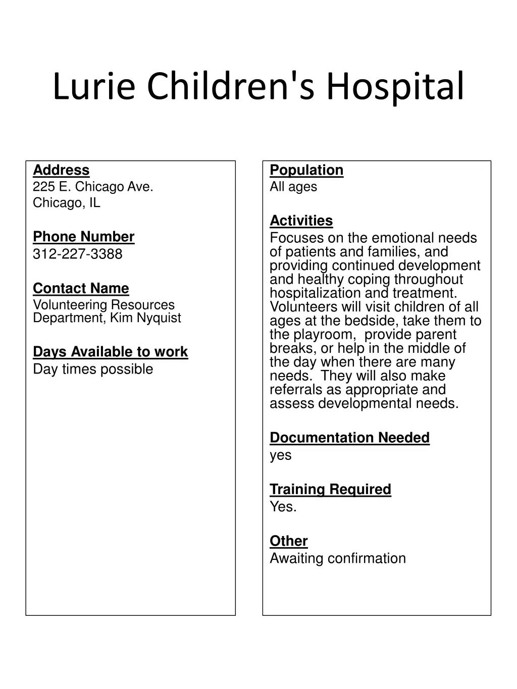 lurie children s hospital