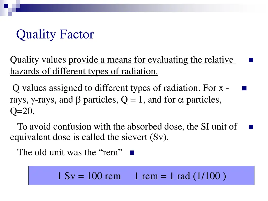 quality factor