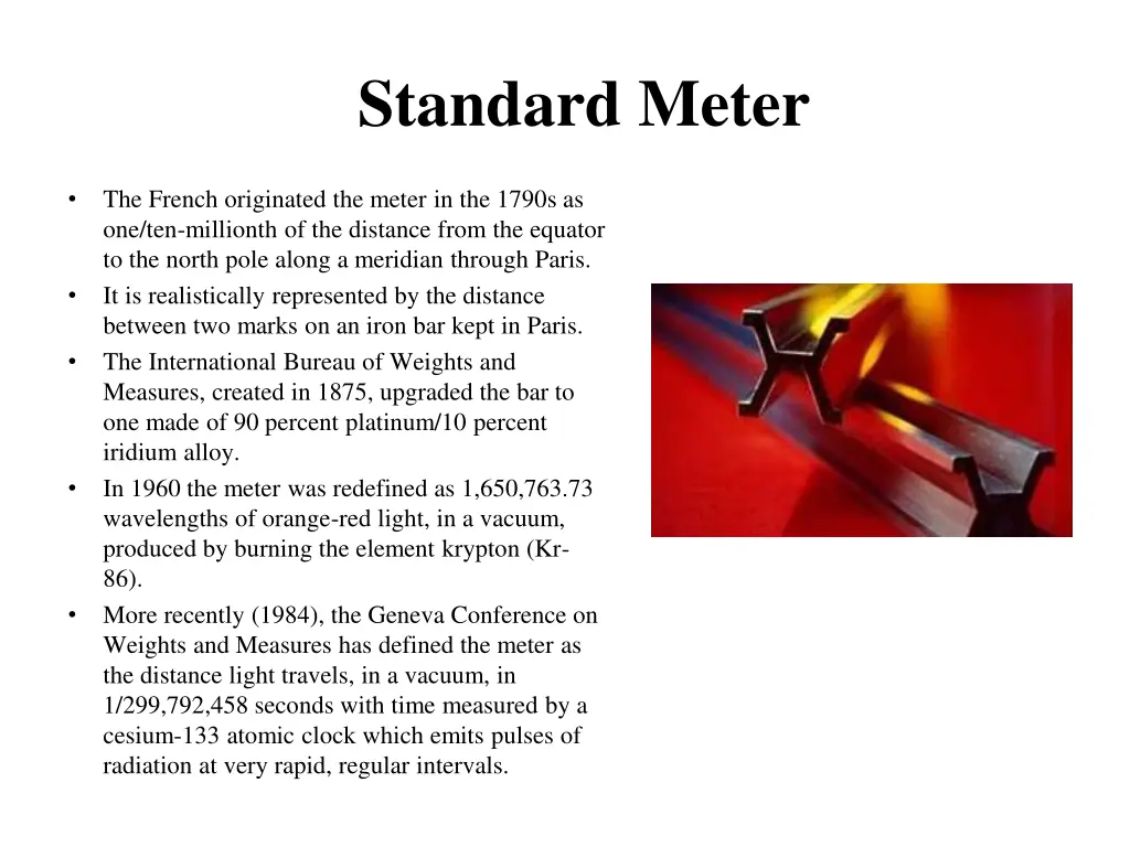 standard meter