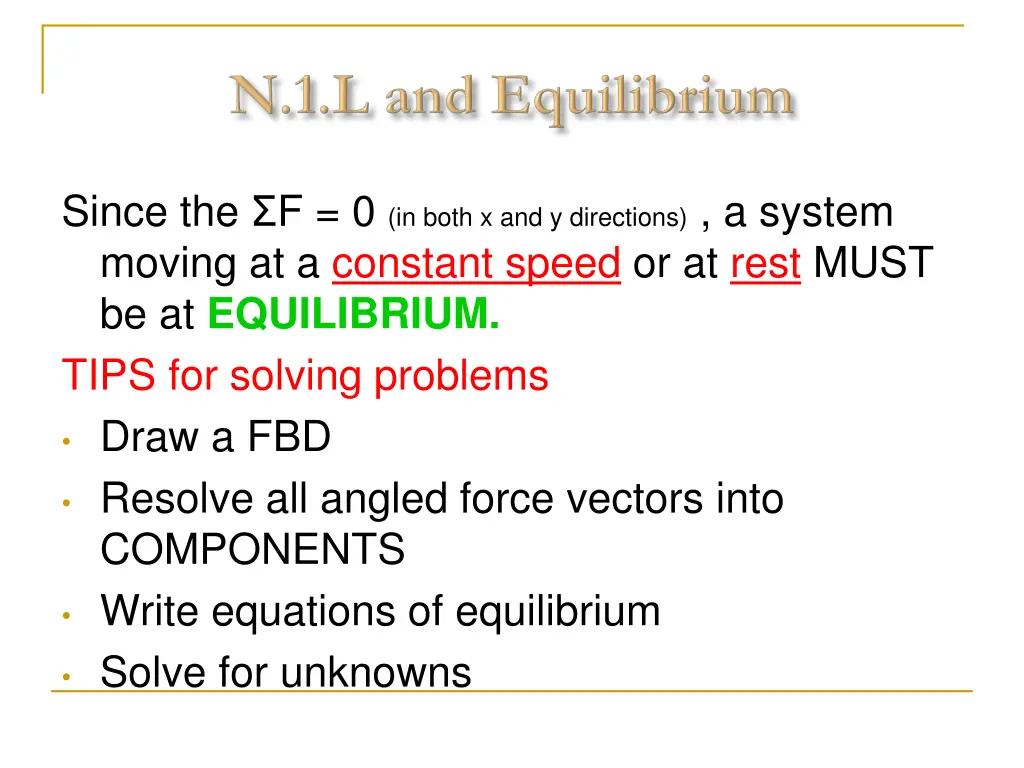 since the f 0 in both x and y directions a system