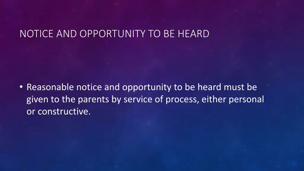 notice and opportunity to be heard