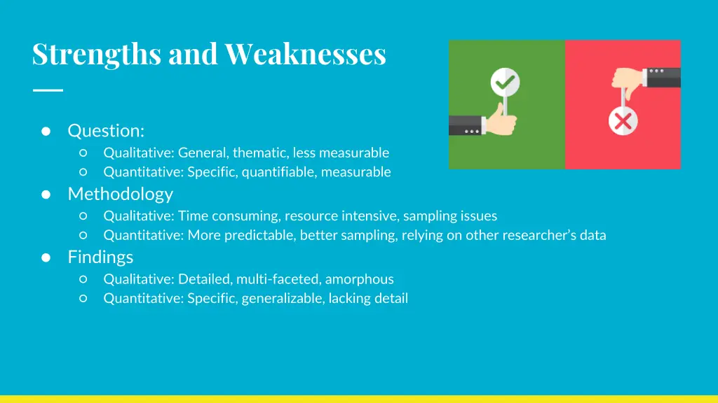 strengths and weaknesses