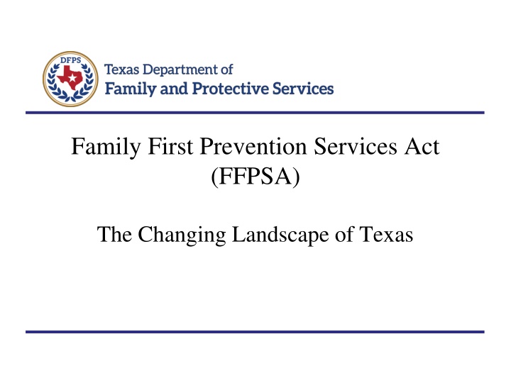 family first prevention services act ffpsa