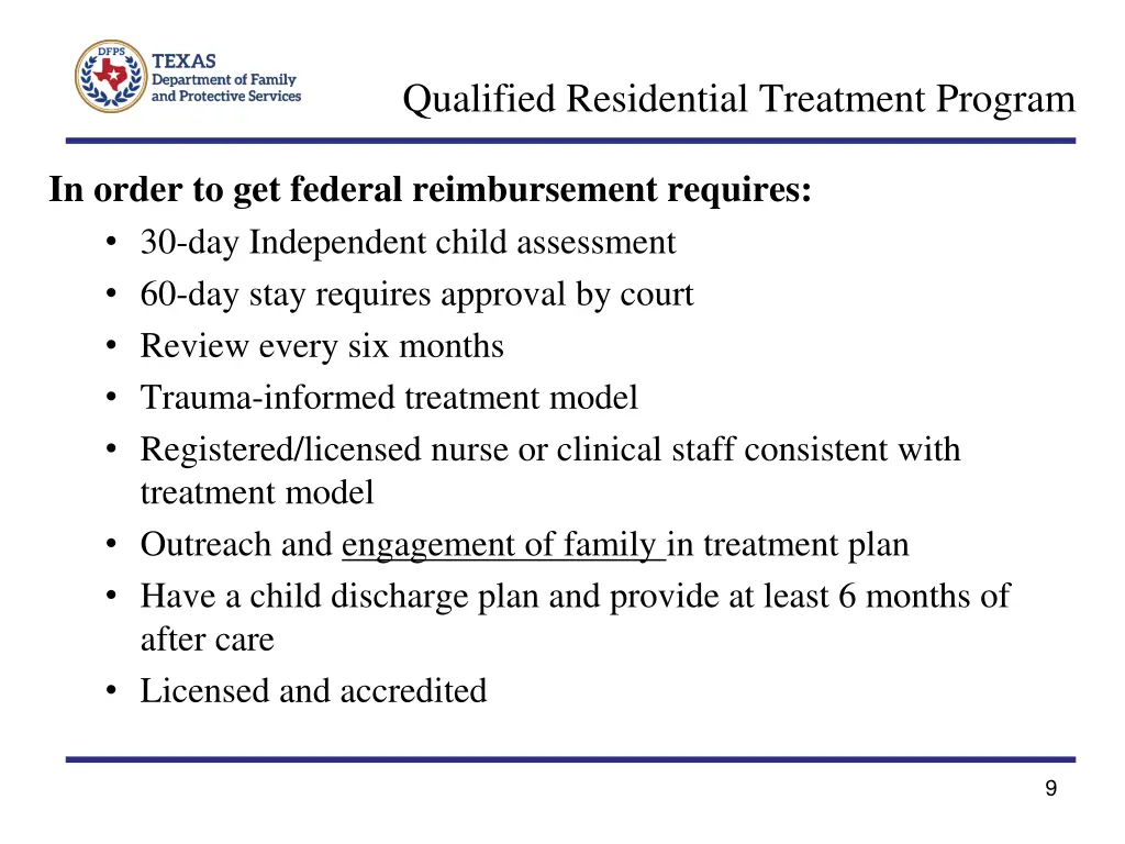 qualified residential treatment program