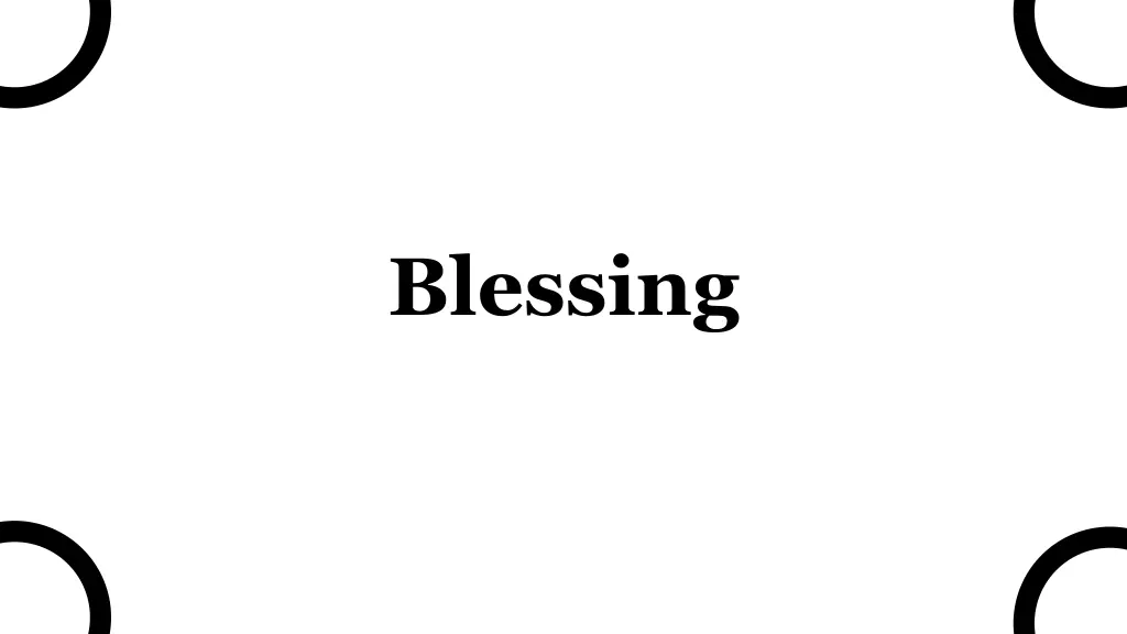 blessing