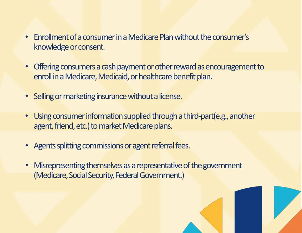 enrollment of a consumer in a medicare plan