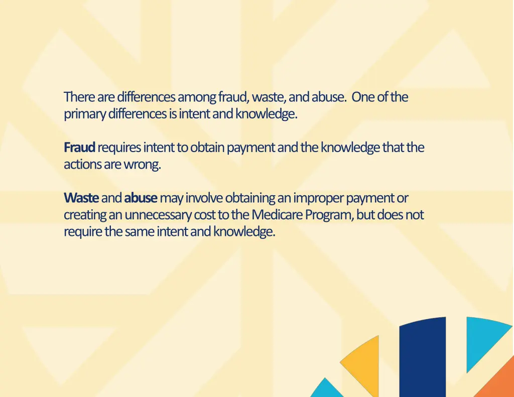 there are differences among fraud waste and abuse