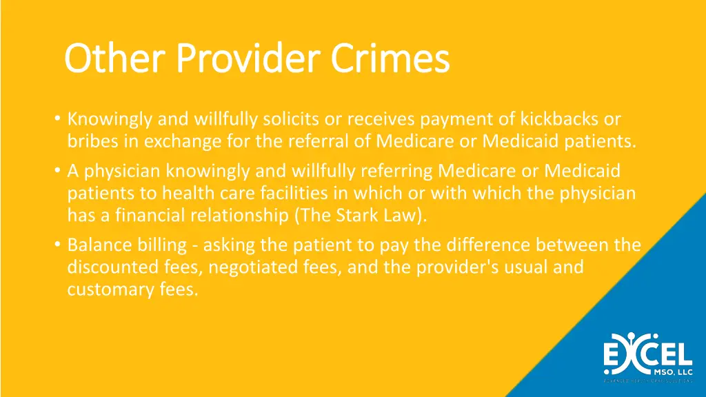 other provider crimes other provider crimes