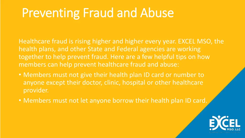 preventing fraud and abuse preventing fraud