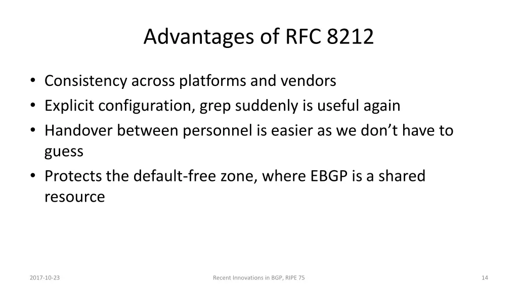 advantages of rfc 8212