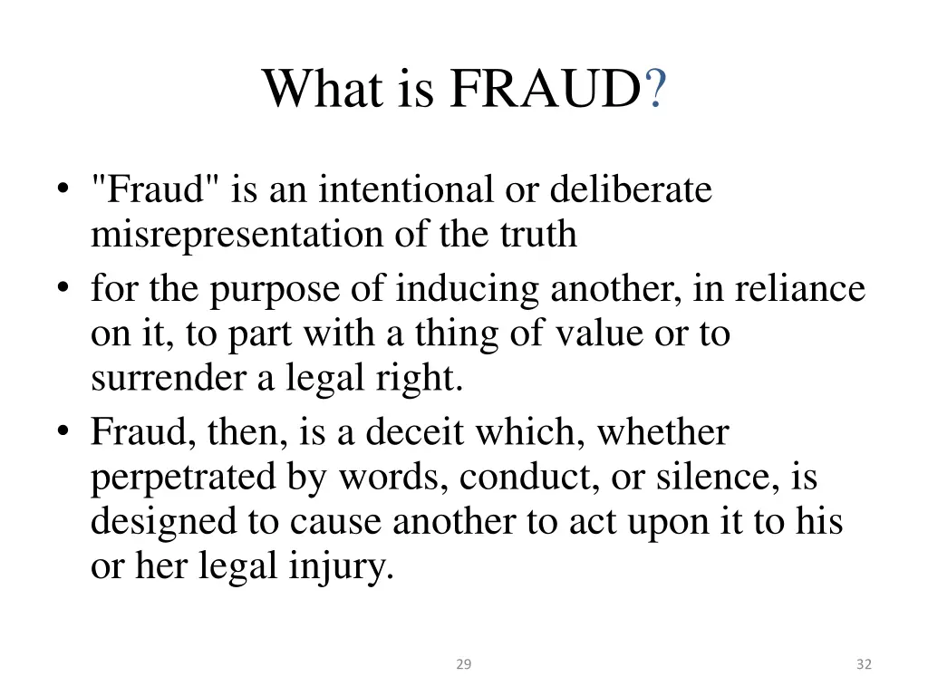 what is fraud