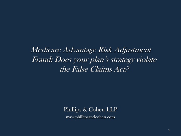 medicare advantage risk adjustment fraud does