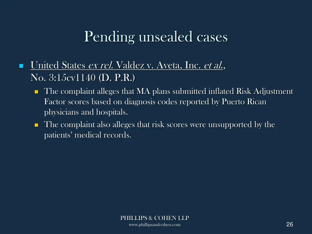 pending unsealed cases 5