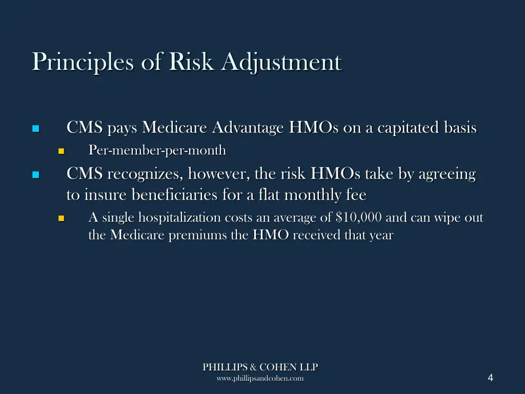 principles of risk adjustment 1