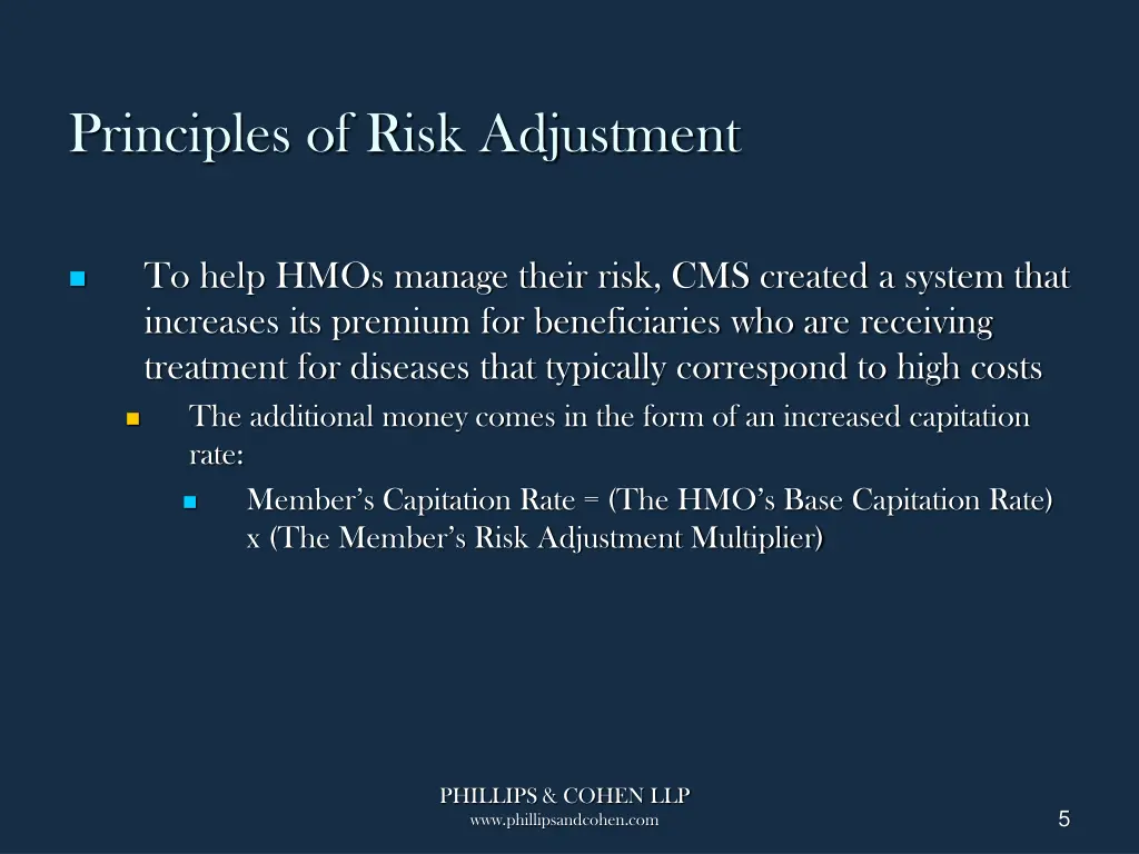 principles of risk adjustment 2