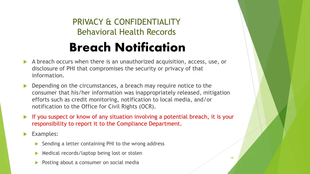 privacy confidentiality behavioral health records