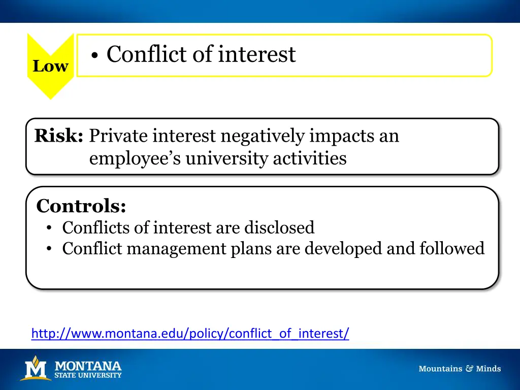 conflict of interest