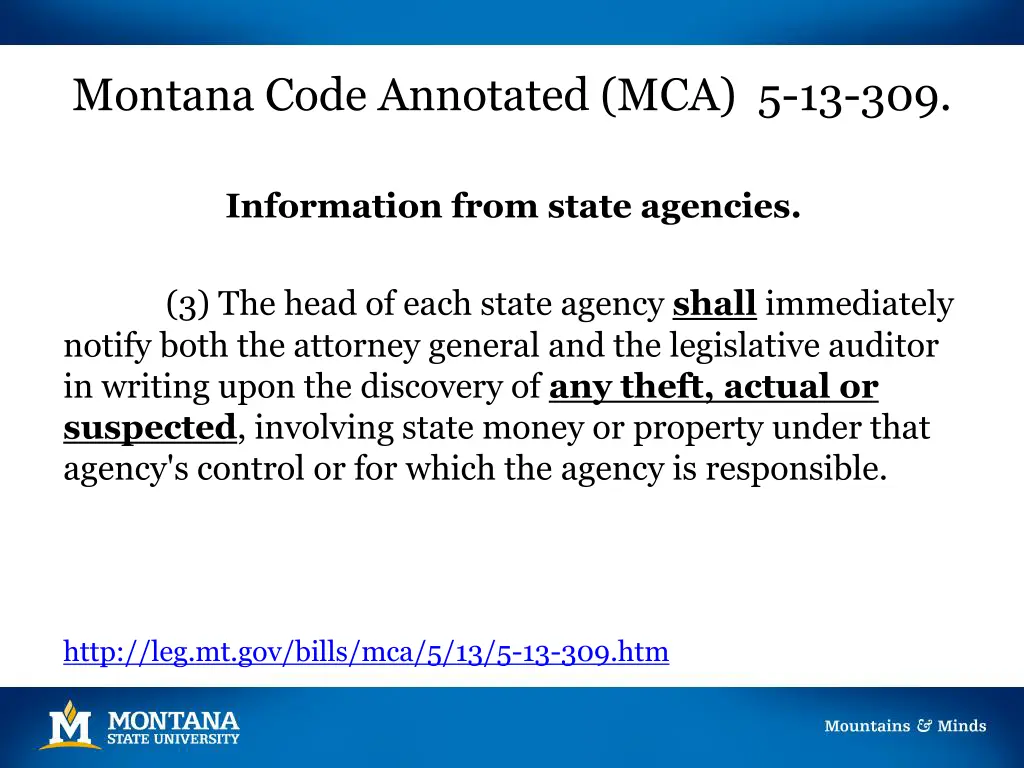 montana code annotated mca 5 13 309