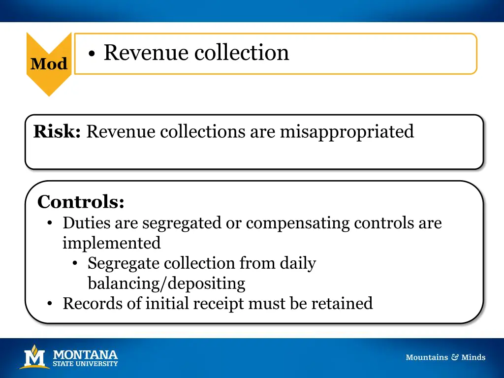 revenue collection