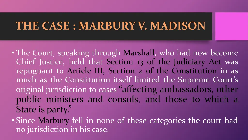 the case marbury v madison 3