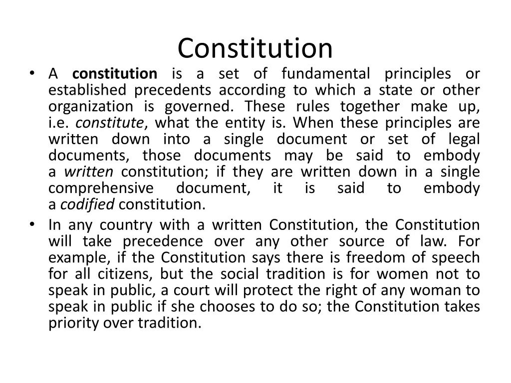 constitution