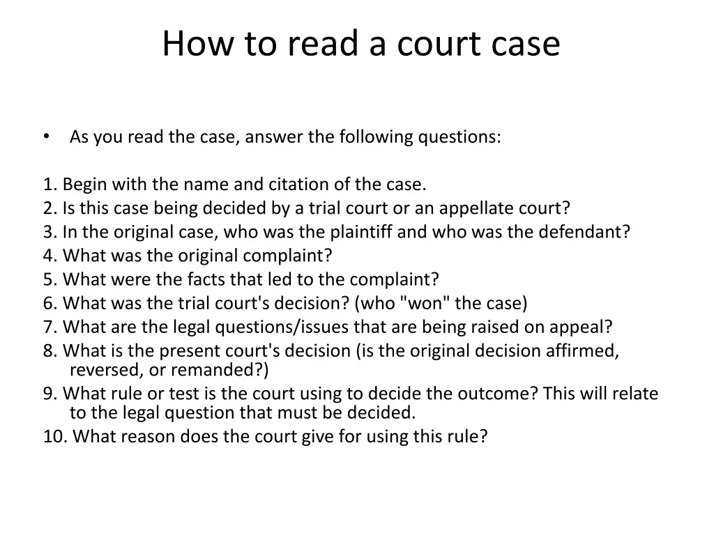 how to read a court case