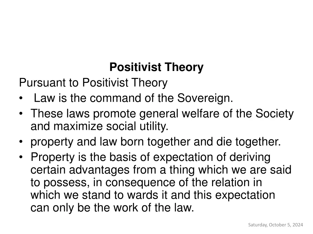 positivist theory