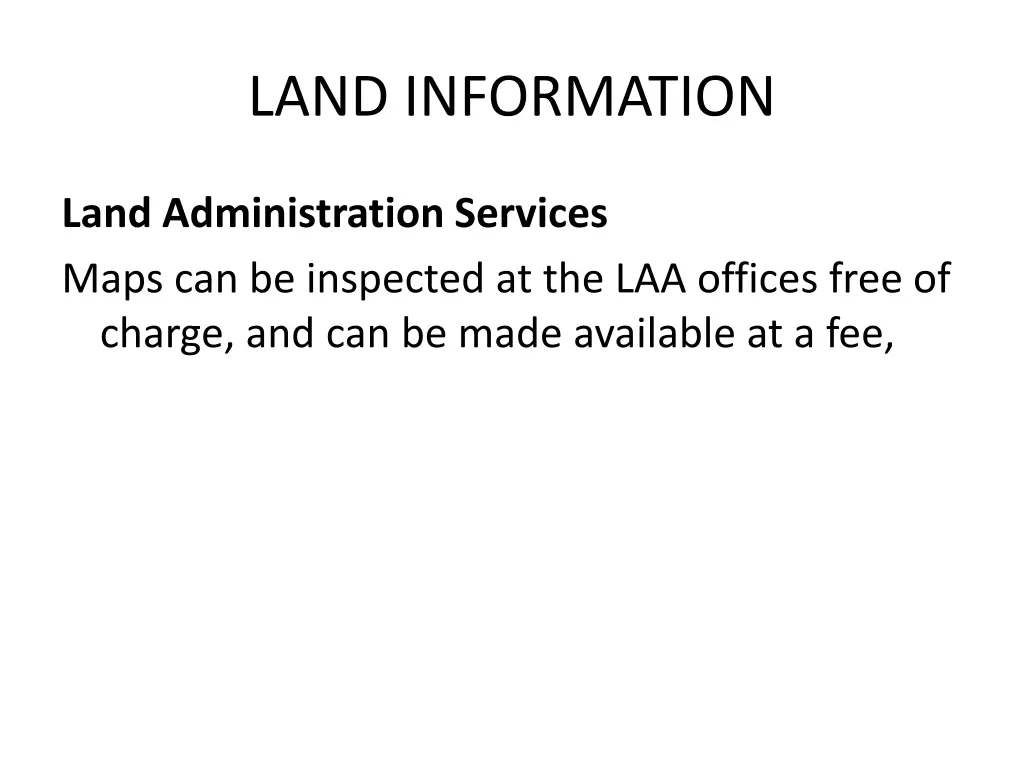 land information 1