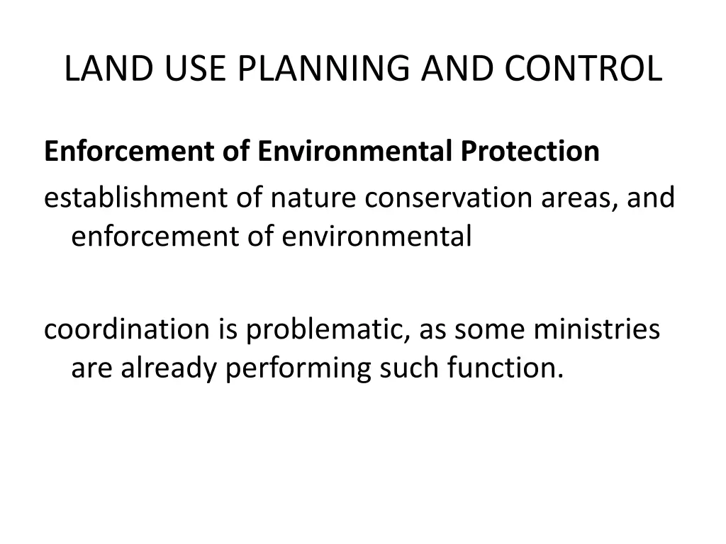 land use planning and control 3