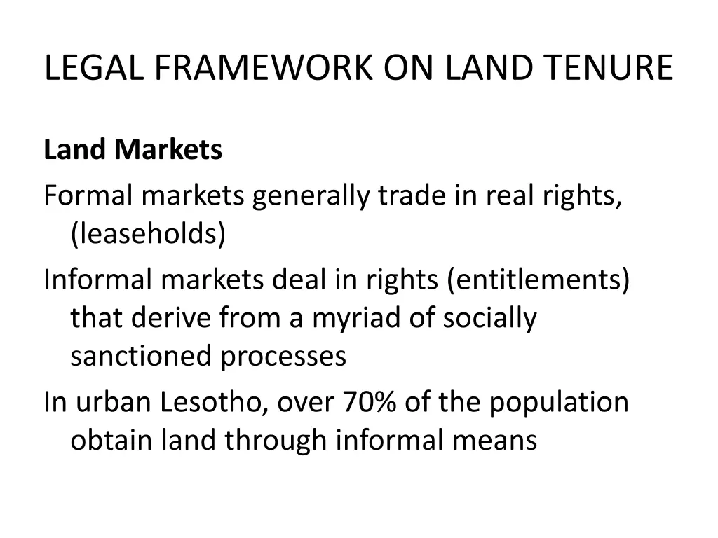 legal framework on land tenure 4