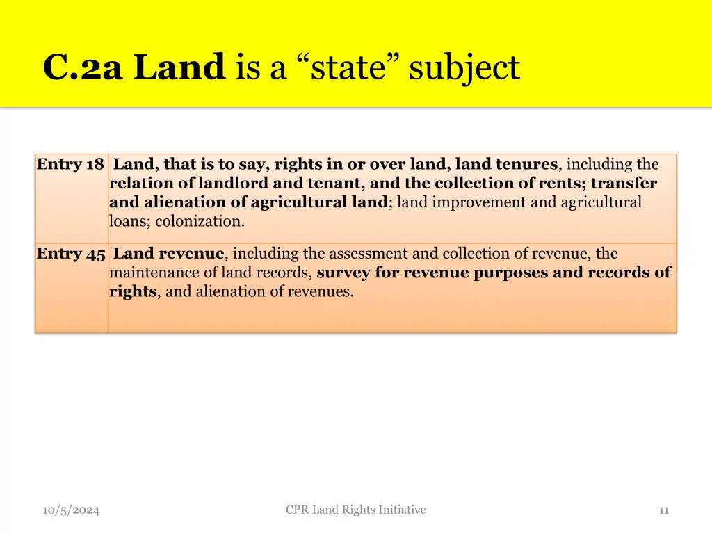 c 2a land is a state subject