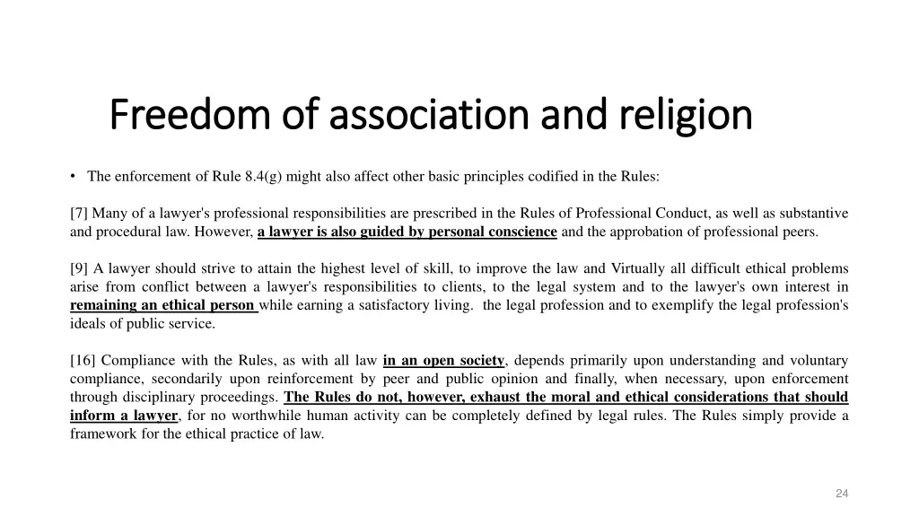 freedom of association and religion freedom 2