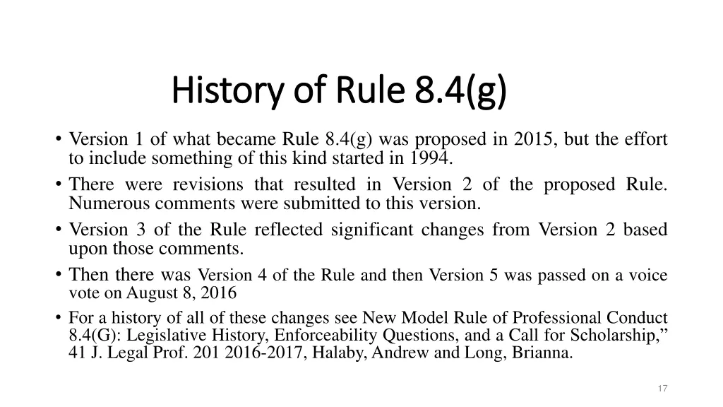 history of rule 8 4 g history of rule 8 4 g 5