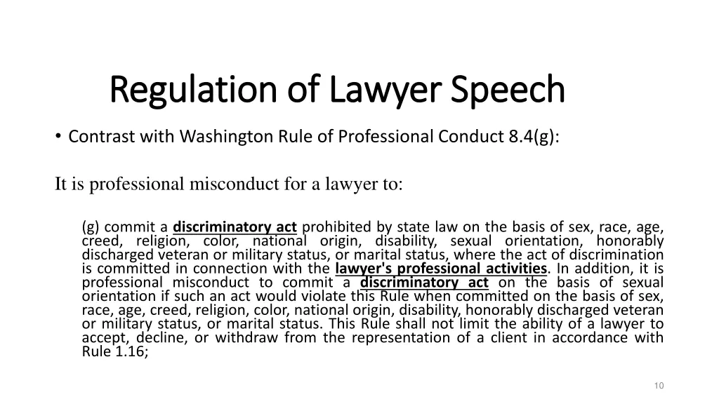 regulation of lawyer speech regulation of lawyer 5