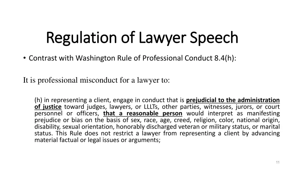 regulation of lawyer speech regulation of lawyer 6